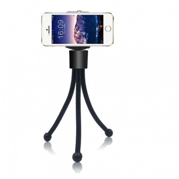 Cep Telefonları İçin Mini Esnek Masa Tripodu ve Telefon Tutucu - 2