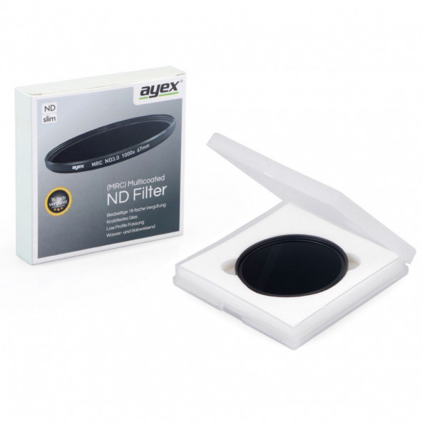 Ayex 40.5mm Neutral Density ND 3.0 1000X MRC Slim ND Filtre - 5