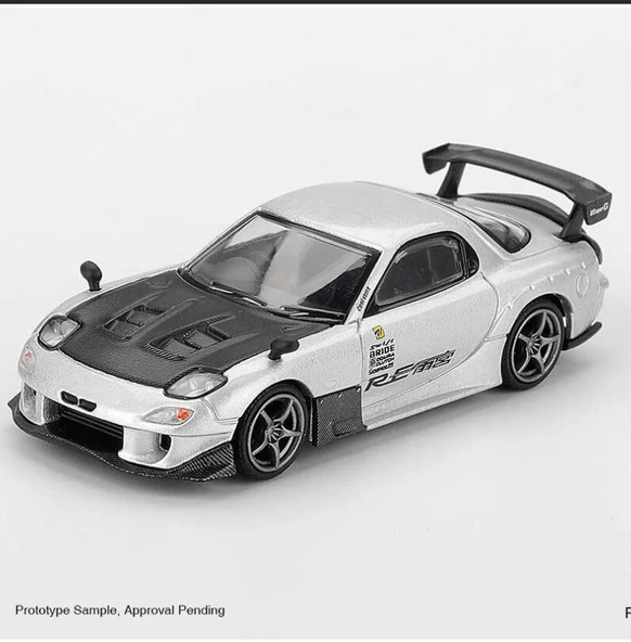 PTTAVM: Mini GT 1/64 Mazda RX-7 RE-Amemiya Silver Metallic MG 1106
