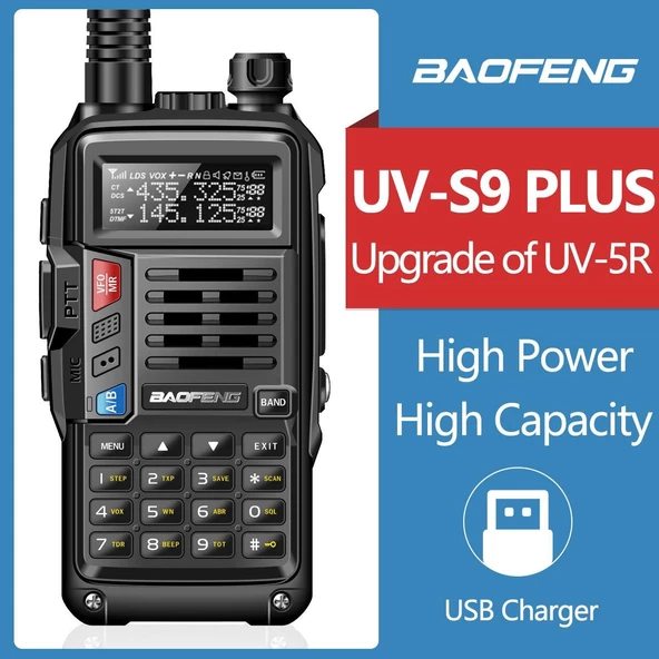 Valkyrie Baofeng UVS9 Plus 8W 2800mAh FM UHF/VHF El Telsiz - 10