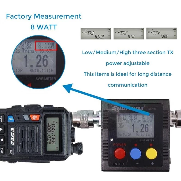 Valkyrie Baofeng UVS9 Plus 8W 2800mAh FM UHF/VHF El Telsiz - 8