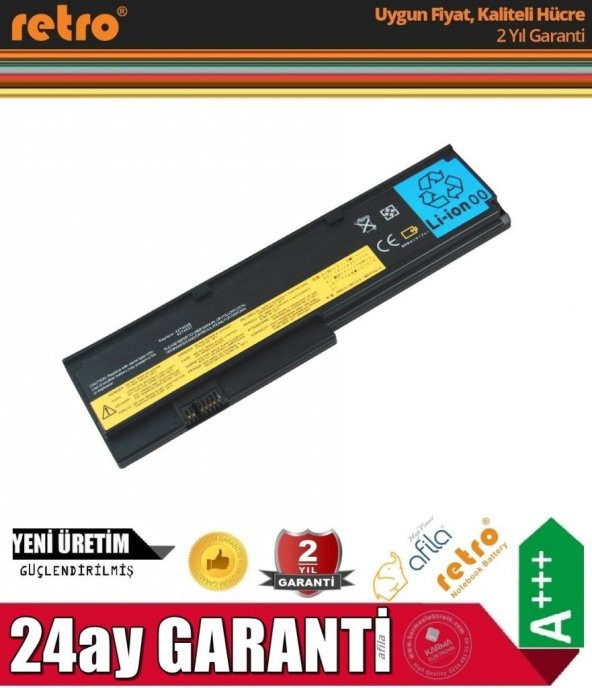 Lenovo ThinkPad X200, X201 Notebook Bataryası, Pil 6Cell RIL-057 - 2