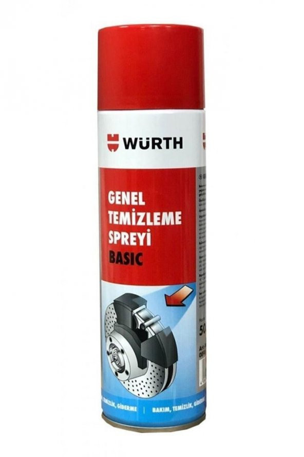 Würth Fren Balata Spreyi 500 Ml Genel Temizleme SKT 08/23