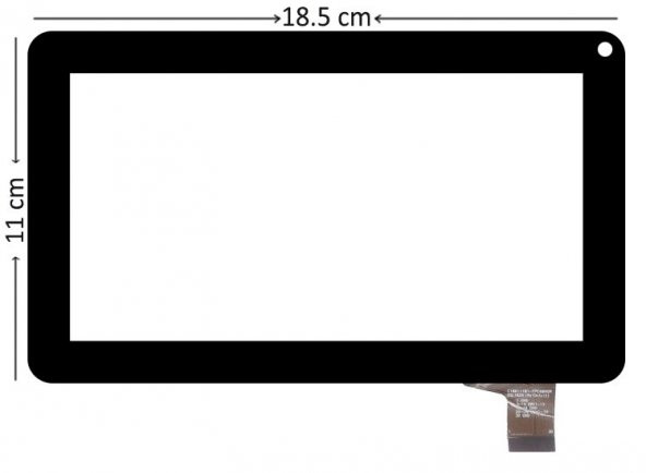 Probook PRBT761 uyumlu 7 inç Siyah Dokunmatik MF-309-D70F-2
