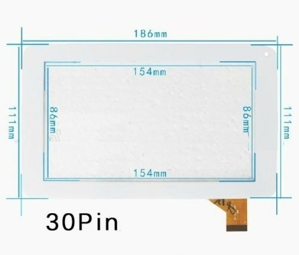 Ultrapad Up768 uyumlu 7 inç Siyah Dokunmatik 1.Versiyon - 2