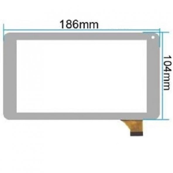 HY TPC-51055 v3.0 , HK70DR2069 , TP070215 7 inç Dokunmatik BEYAZ - 2