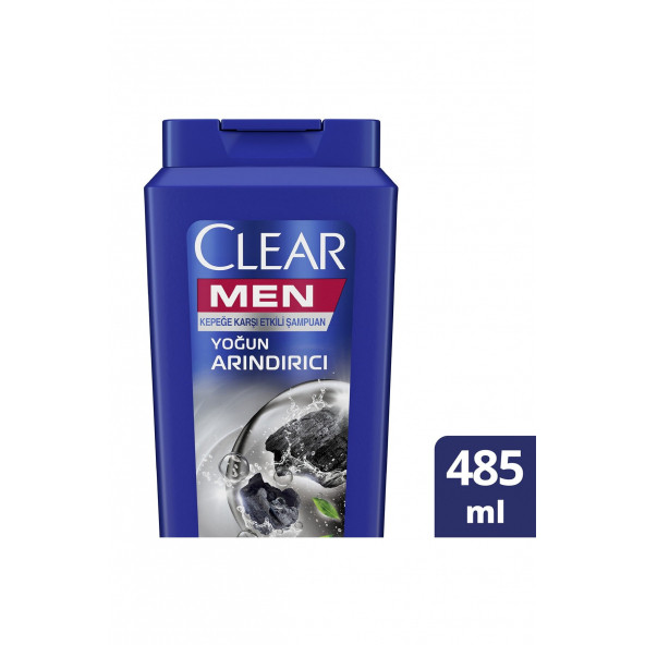 Clear Men Kepeğe Karşı Etkili Şampuan Yoğun Arındırıcı Kömür İle 485 ml 8683130012574