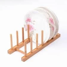 Seramikci 6 lı Ahşap Tabak Stantı