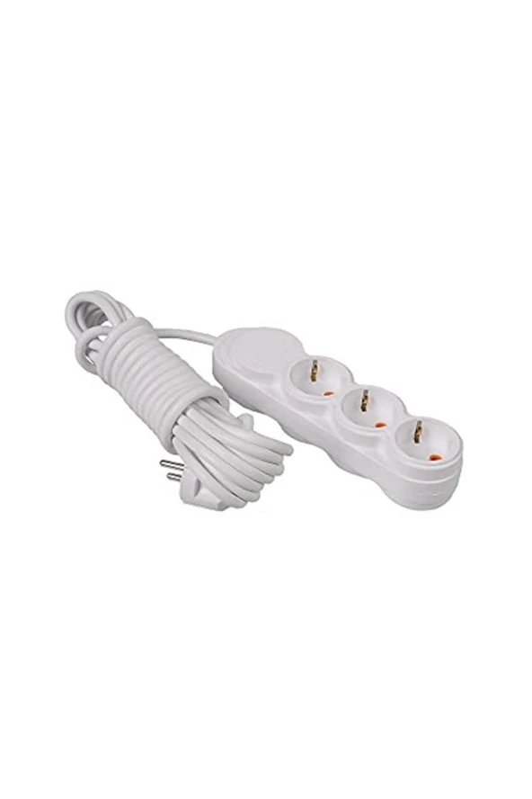 PELSAN 204922 BELEK ÇOCUK KORUMALI 3LÜ 2 METRE KABLOLU PRİZ