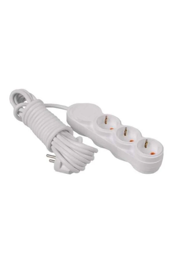 PELSAN 204923 BELEK ÇOCUK KORUMALI 3LÜ 3 METRE KABLOLU PRİZ