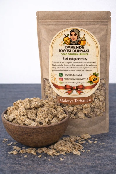 Darende Kayısı Dünyası Malatya Tarhanası Doğal Ev Yapımı Katkısız Yöresel Tarhana Çorbalık (500 Gr)