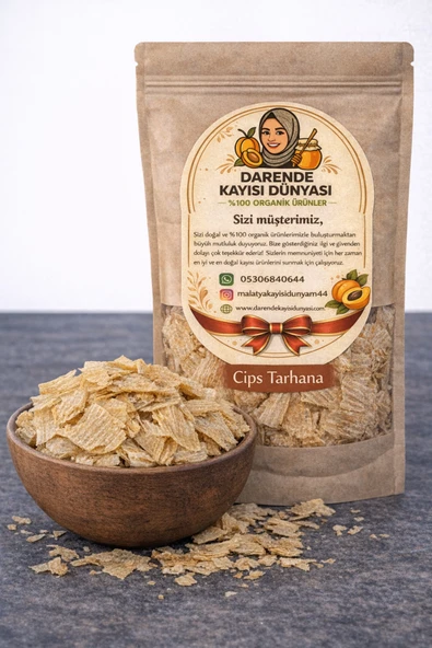Darende Kayısı Dünyası Maraş Cips Tarhana Doğal Ev Yapımı Katkısız Yöresel Tarhana Atıştırmalık (1 Kg)