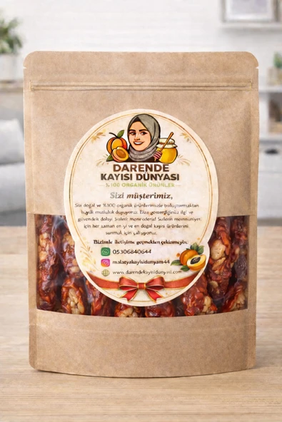 Darende Kayısı Dünyası Cevizli Kelebek Sucuk (500 Gram)