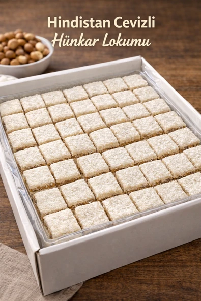 Darende Kayısı Dünyası Hindistan Cevizli Hünkar Lokumu (1 Kg)