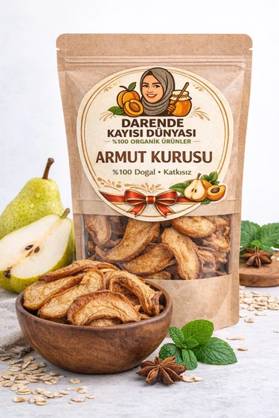 Darende Kayısı Dünyası Kurutulmuş Armut Kurusu (1 KG) – Doğal, Katkısız