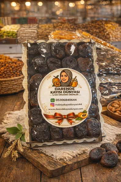 Darende Kayısı Dünyası Hediyelik Gün Kurusu Kayısı Paketi (1 Kg) – Doğal & Katkısız Malatya Kayısısı