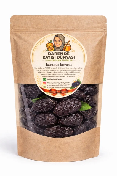 Darende Kayısı Dünyası Kara Erik Kurusu 1 Kilo