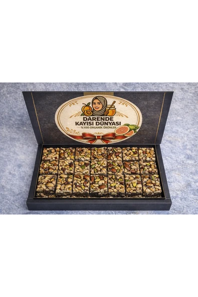 Darende Kayısı Dünyası Halep Tatlısı (Karışık Kuruyemişli) (500 Gr)