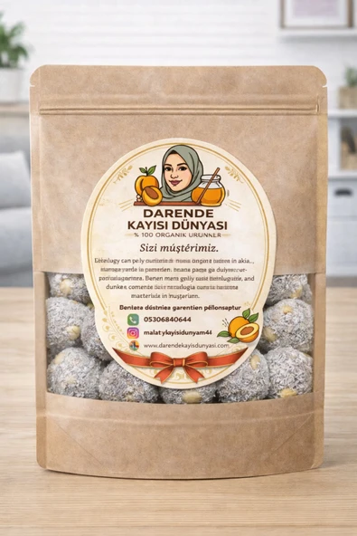 Darende Kayısı Dünyası Hindistan Cevizi Kaplı Truf Topları (1 Kg)