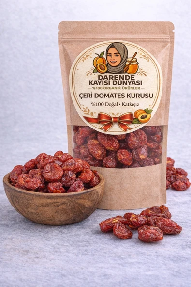 Darende Kayısı Dünyası Fırında Kurutulmuş Çeri Domates Kurusu (1 Kg)