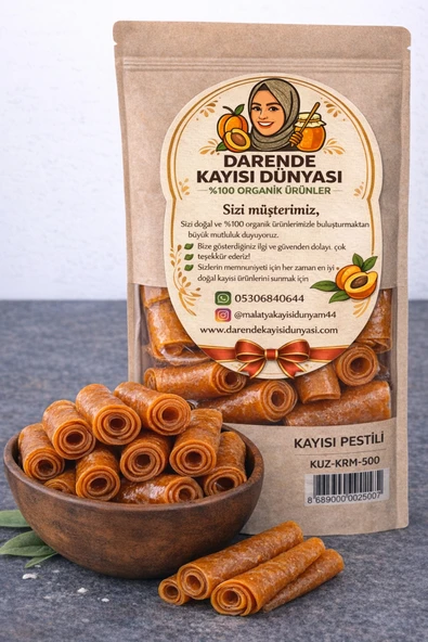 Darende Kayısı Dünyası Malatya Kayısı Pestili (500 Gr)