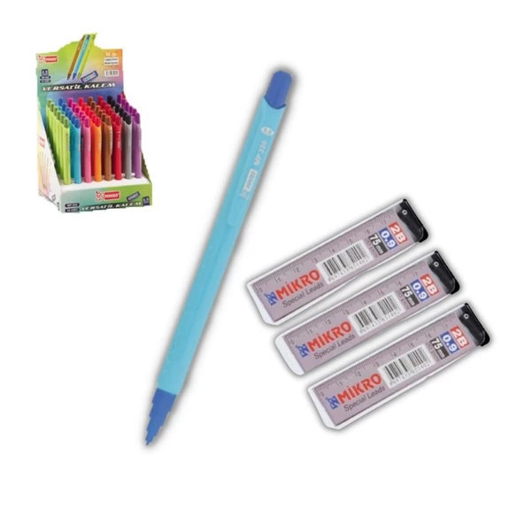0.9 mm Uçlu Kalem ve 0,9 mm Ucu 3 Adet Mikro Mp-330 Versatil Kalem Seti 1 Paket - 4