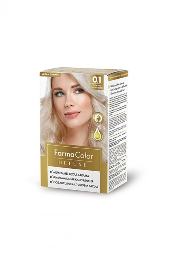 Farmacolor Deluxe Saç Boyası Platin Sarı 0.1