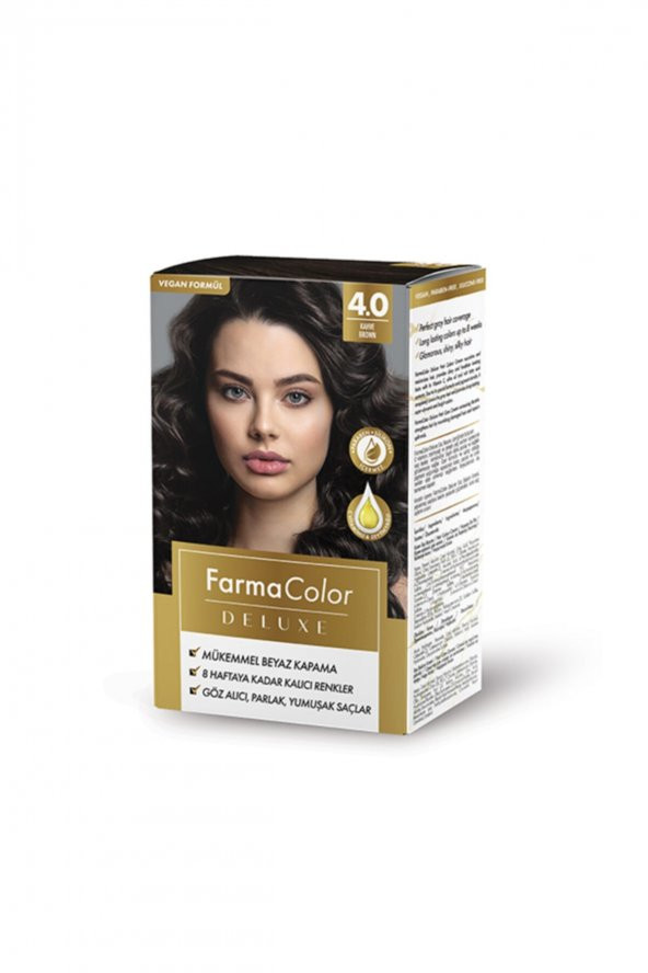 Farmacolor Deluxe Saç Boyası Kahve 4.0