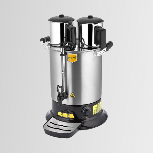 PT14 Remta Elektrikli Platin Model Çift Demlikli Çay Makinesi 17 lt (Demlik Dahil) - 2