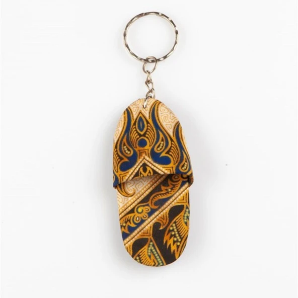 Otantik Motifli Terlik Anahtarlık - 3