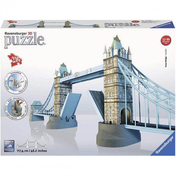Ravensburger 3 Boyutlu Yapboz Tower Bridge Ravensburger 3D Puzzle 216 Parça