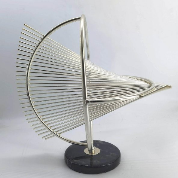 Crearthome Dekoratif Dünya Kelebek Gümüş Küçük Obje C-6-G - 4