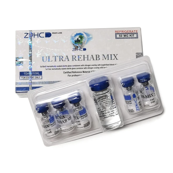 PTTAVM: Zphc Ultra Rehab Mix 50 mg BPC-157 5 mg + TB-500 5 mg 5 vials × 10  mg