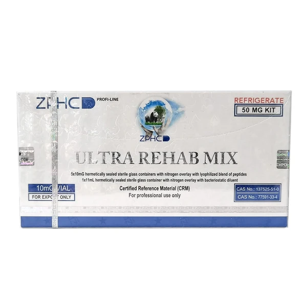 PTTAVM: Zphc Ultra Rehab Mix 50 mg BPC-157 5 mg + TB-500 5 mg 5 vials 10 mg PTTAVM: Zphc Ultra Rehab Mix 50 mg BPC-157 5 mg + TB-500 5 mg 5 vials 10 mg