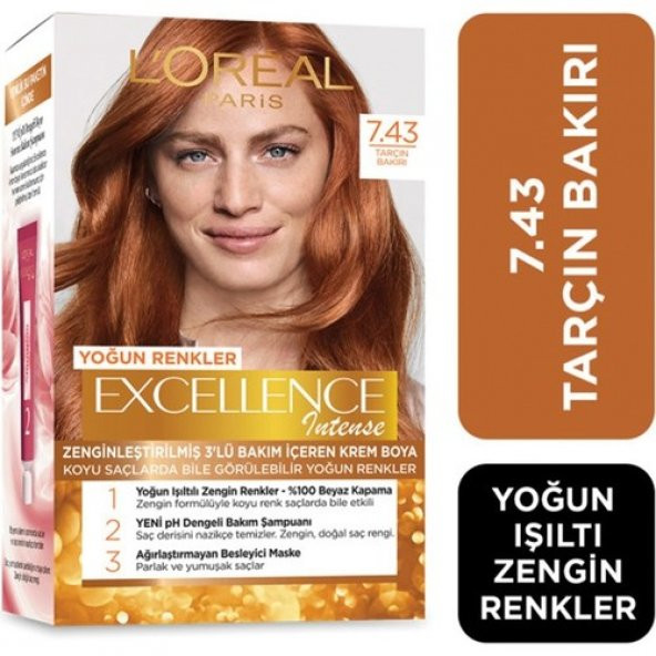 Loreal Paris Loréal Paris Excellence Intense Saç Boyası - 7.43 Tarçın Bakırı-3600523972340