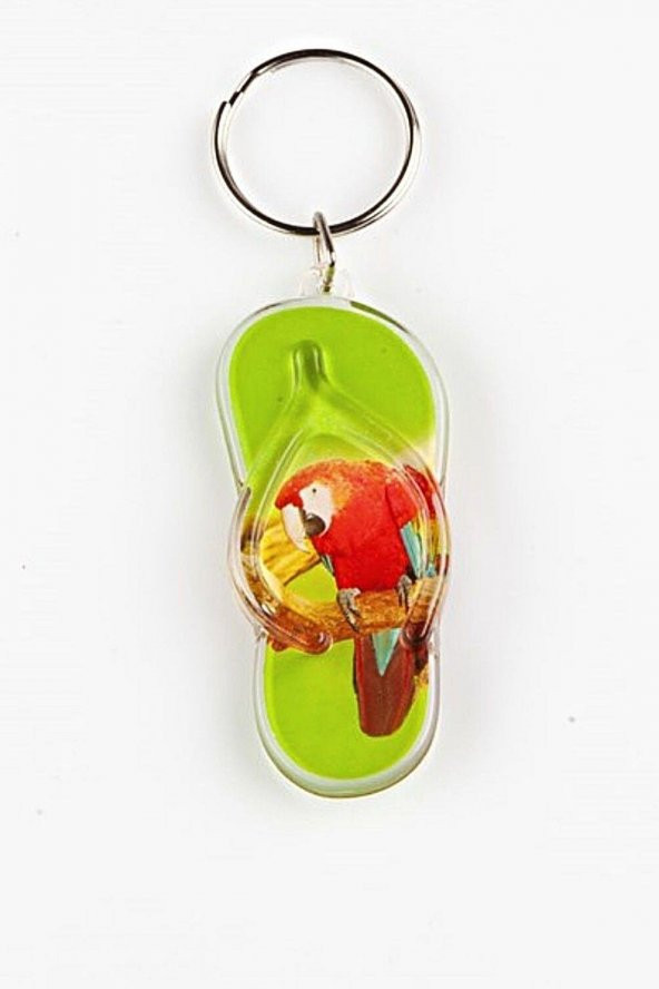 Sandalet Terlik Anahtarlık Papağan Temalı - 6