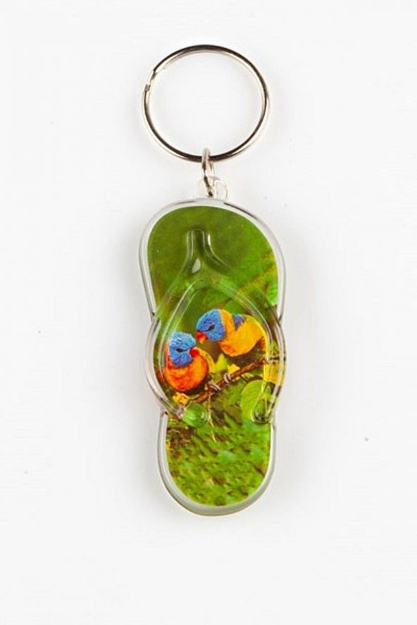 Sandalet Terlik Anahtarlık Papağan Temalı - 7