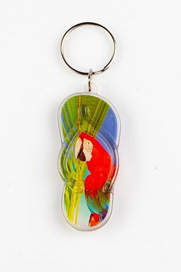 Sandalet Terlik Anahtarlık Papağan Temalı - 8