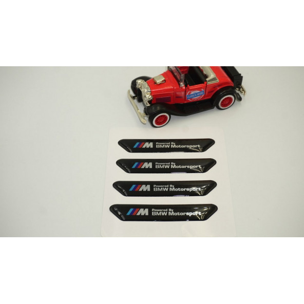 Bmw X1 X2 X3 M Performance Logo Kapı Kenarı Koruma Metalize Damla Desen 3M Band - 2