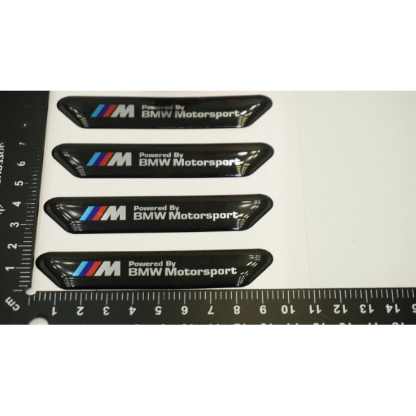Bmw X1 X2 X3 M Performance Logo Kapı Kenarı Koruma Metalize Damla Desen 3M Band - 7