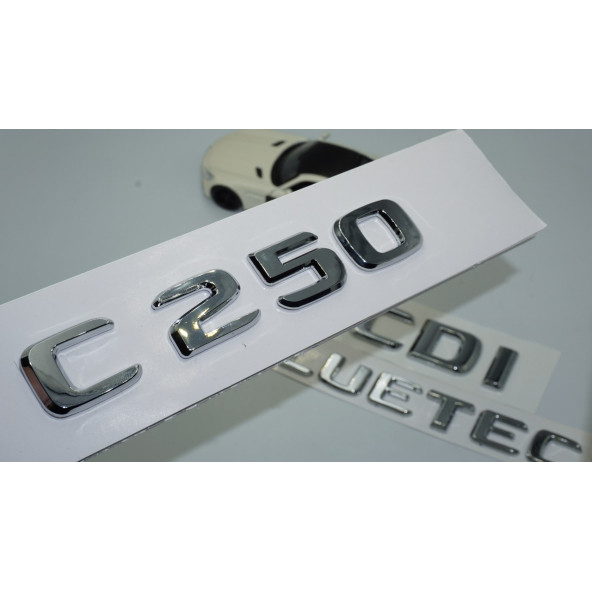 DK Tuning Benz C250 CDi Bluetec Bagaj Krom ABS 3M 3D Yazı Logo