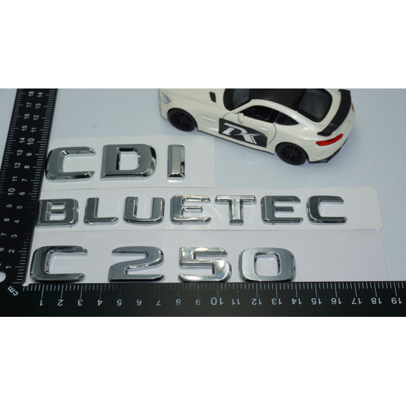 DK Tuning Benz C250 CDi Bluetec Bagaj Krom ABS 3M 3D Yazı Logo - 4