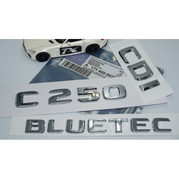 DK Tuning Benz C250 CDi Bluetec Bagaj Krom ABS 3M 3D Yazı Logo - 5