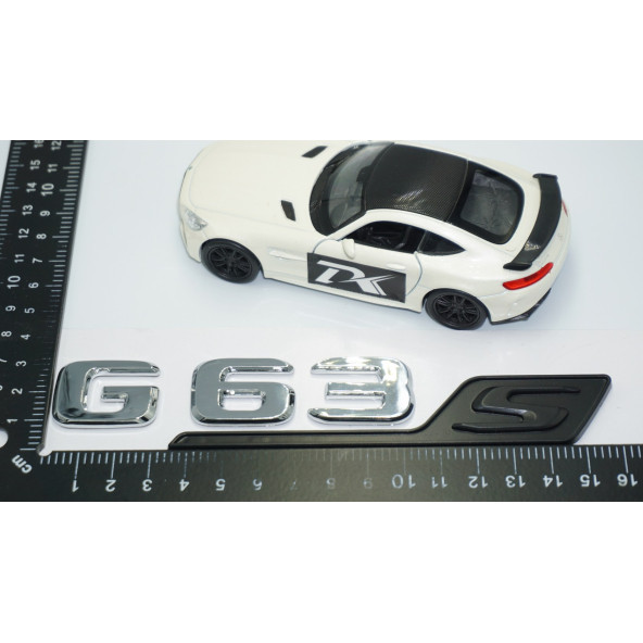 DK Tuning G63S Bagaj Siyah Krom ABS 3M 3D Yazı Logo Benz İle Uyumlu - 4