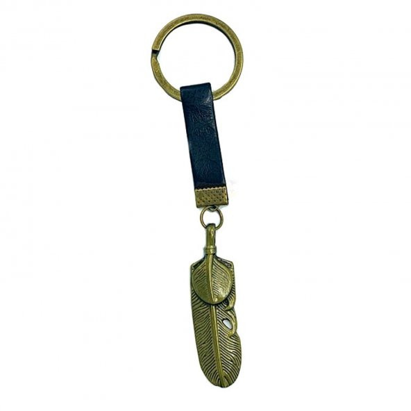 Metal Tüy Temalı Deri Anahtarlık ürün görseli