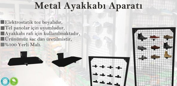 Rafburada® Tel Stand Ayakkabı Askı Kancası, Ayakkabı Askı Aparatı. - 2