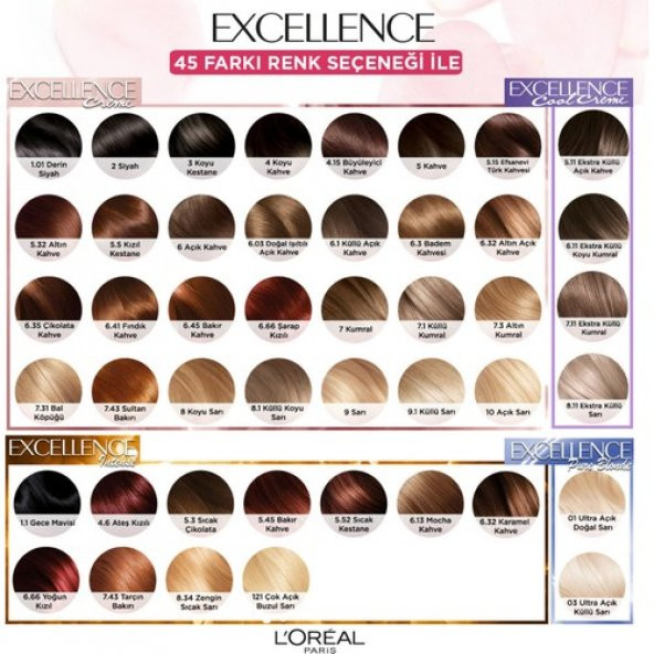L’Oréal Paris Excellence Cool Creme Saç Boyası – 5.11 Ekstra Küllü Açık Kahve - 7