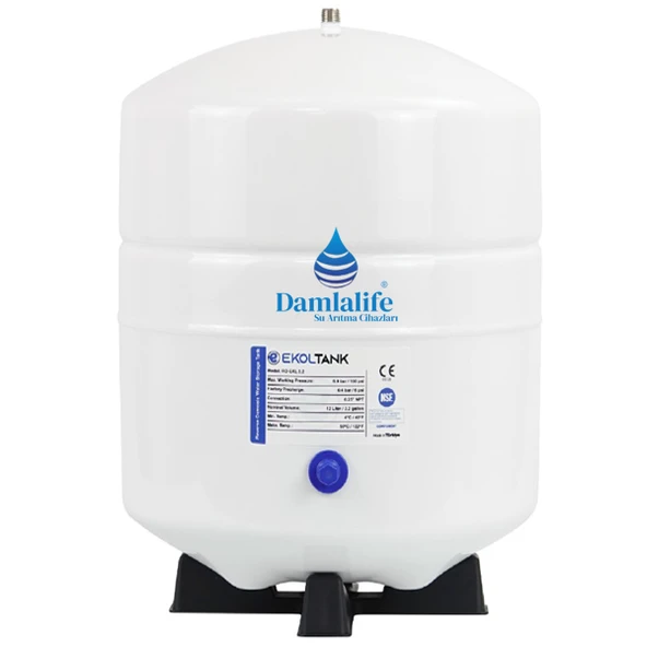 Damlalife Ekol Tank 3,2 Galon 12 LT Su Arıtma Deposu NSF Onaylı