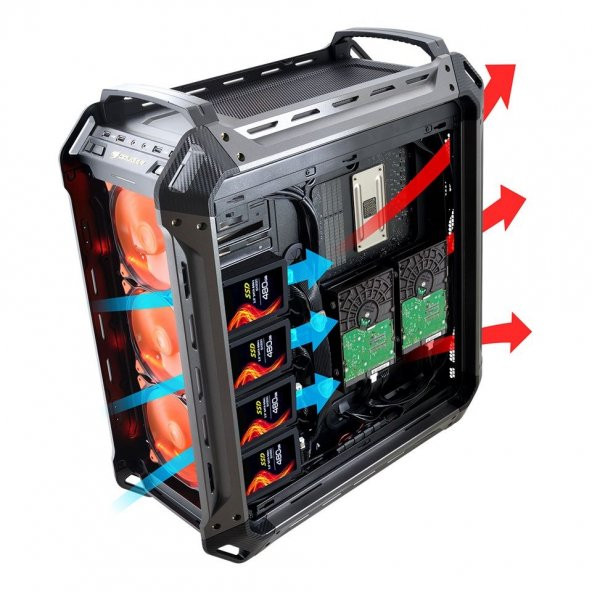 Cougar CGR-6AMKB-G Panzer MAX-G USB 3.0 Transparent Panel E-ATX Full Tower Bilgisayar Kasası - 7