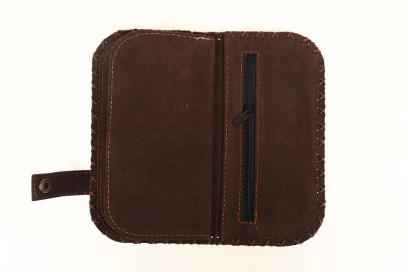 BB HARDAL KAHVE KEDİ TİLKİ ÖRGÜ TASARIM CÜZDAN - 4